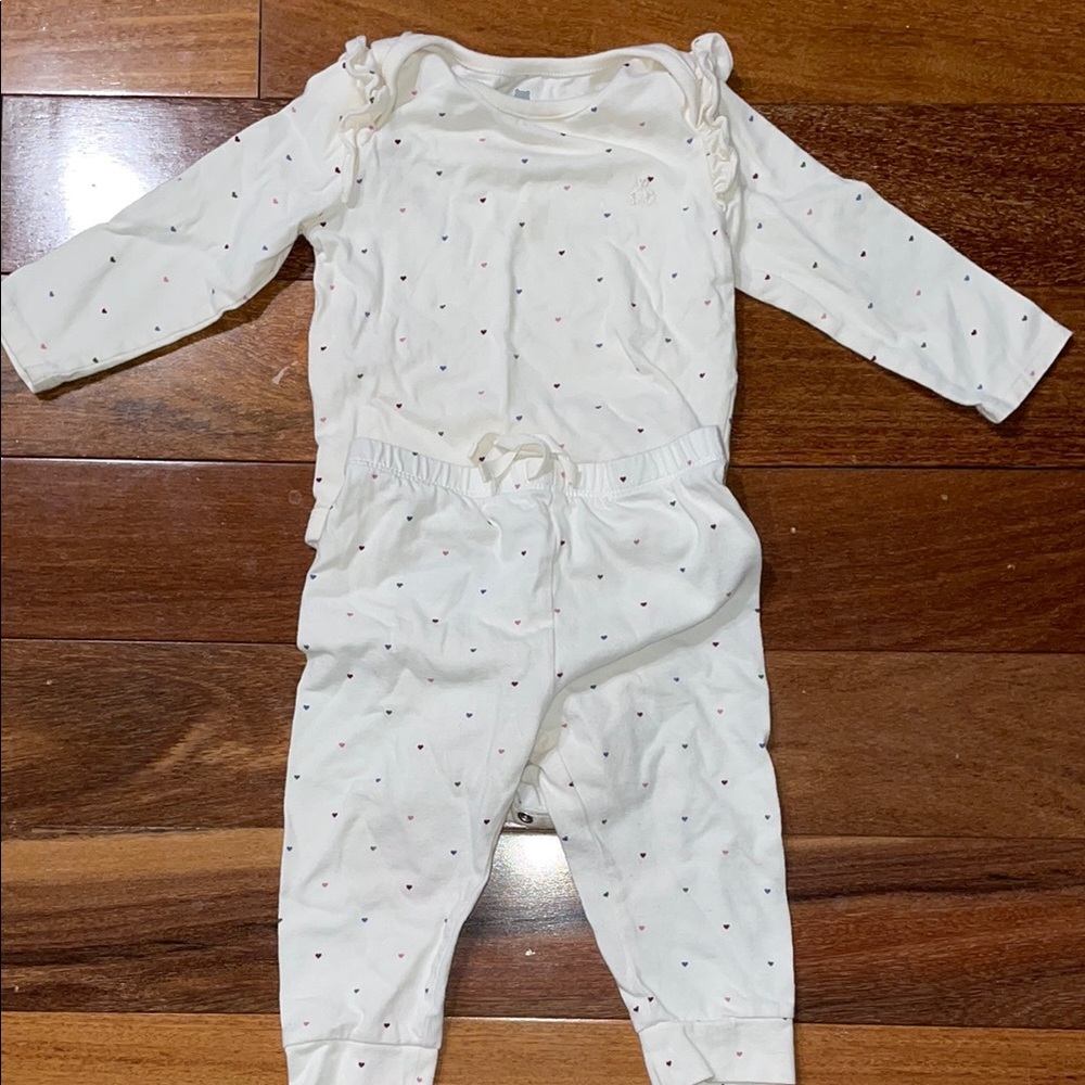 White Baby Romper with Subtle Dots